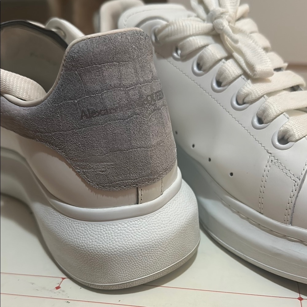 Alexander McQueen White Oversized Sneakers - Picture 2 of 6